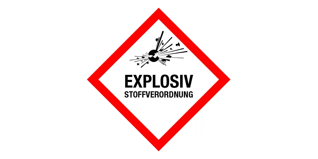 explosivstoffverordnung, Logo, weißer Hintergrund